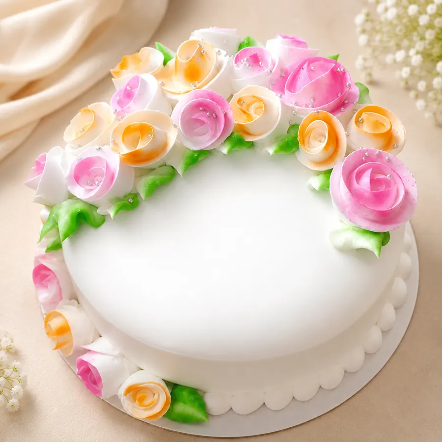 Premium floral custom cake