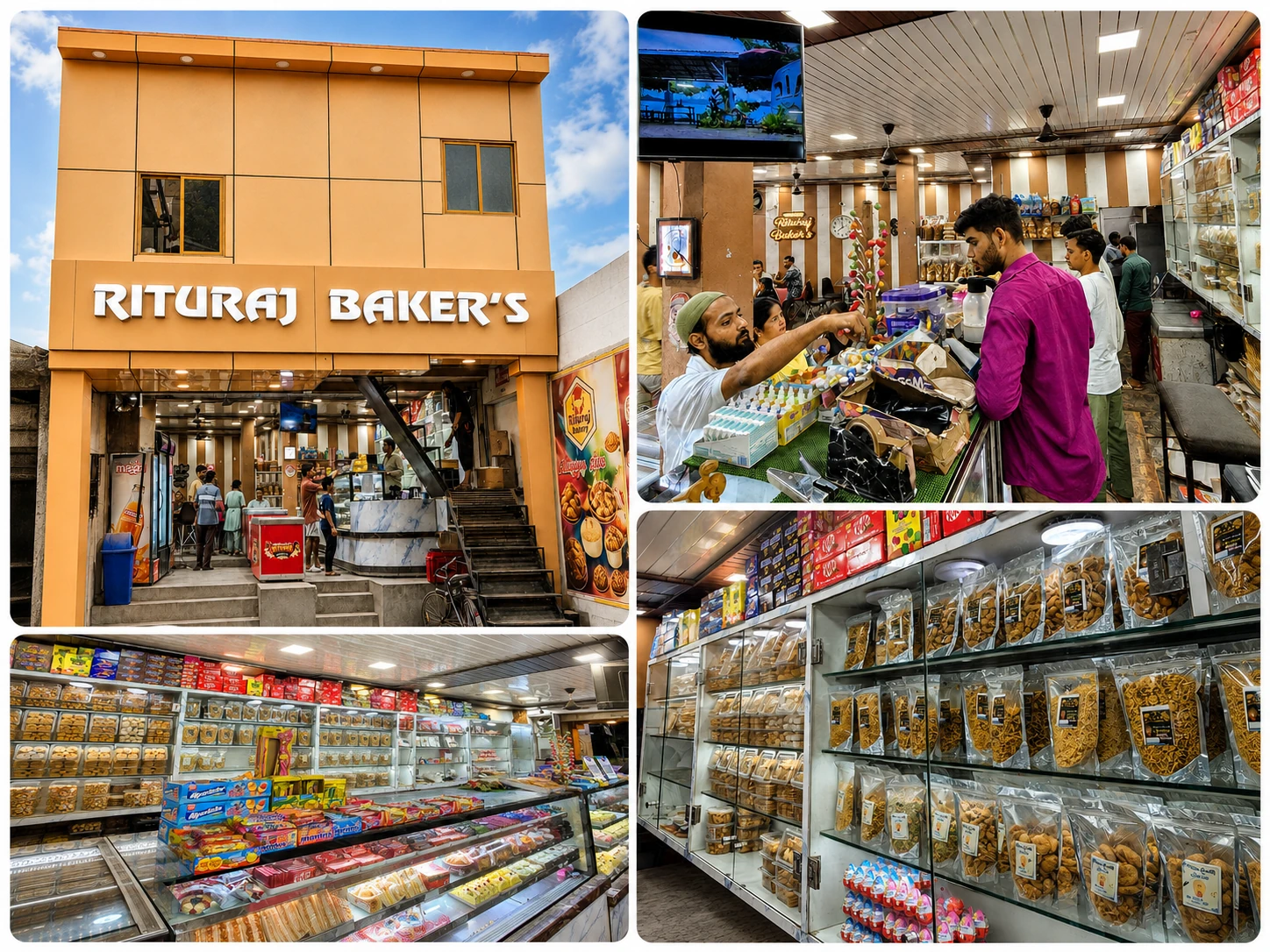 Rituraj Bakers store collage